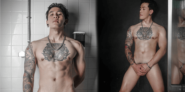 ภาพ xxx แจกวาป onlyfans beer รูปนู้ดชาย เปิดเสื้ออวดรอยสักสวย ๆ