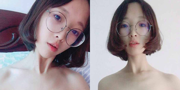 สาวแว่นเซลฟี่โชว์หีเนียน สาวไทยโชว์หีขาวสวย เปิดเสื้อโชว์ให้เห็นเต็มๆ ตา